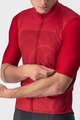 CASTELLI Kolesarski dres s kratkimi rokavi - BAGARRE  - rdeča