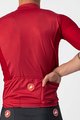 CASTELLI Kolesarski dres s kratkimi rokavi - BAGARRE  - rdeča