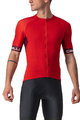CASTELLI Kolesarski dres kratek rokav in kratke hlače - ENTRATA VI - rdeča/črna