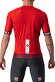 CASTELLI Kolesarski dres kratek rokav in kratke hlače - ENTRATA VI - rdeča/črna