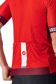 CASTELLI Kolesarski dres s kratkimi rokavi - ENTRATA VI - bordo/rdeča