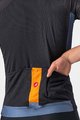 CASTELLI Kolesarski dres s kratkimi rokavi - ENTRATA VI - modra/oranžna/črna
