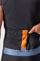 CASTELLI Kolesarski dres brez rokavov - ENTRATA VI - oranžna/črna/modra