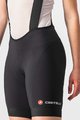 CASTELLI Kolesarske kratke hlače z naramnicami - ENDURANCE LADY  - črna