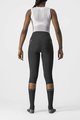 CASTELLI Kolesarske 3/4 hlače brez naramnic - VELOCISSIMA 3 LADY - črna/srebrna