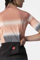 CASTELLI Kolesarski dres s kratkimi rokavi - DOLCE LADY - siva/črna/rožnata