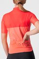 CASTELLI Kolesarski dres s kratkimi rokavi - VELOCISSIMA LADY - rožnata/oranžna