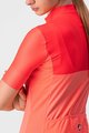 CASTELLI Kolesarski dres s kratkimi rokavi - VELOCISSIMA LADY - rožnata/oranžna