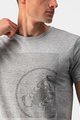CASTELLI Kolesarska  majica s kratkimi rokavi - SCORPION TEE - siva