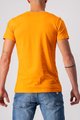 CASTELLI Kolesarska  majica s kratkimi rokavi - SCORPION TEE - oranžna