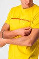 CASTELLI Kolesarska  majica s kratkimi rokavi - VENTAGLIO TEE - rumena