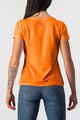 CASTELLI Kolesarska  majica s kratkimi rokavi - BELLAGIO TEE LADY - oranžna