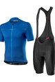 CASTELLI Kolesarski dres kratek rokav in kratke hlače - CLASSIFICA - črna/modra
