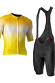 CASTELLI Kolesarski dres kratek rokav in kratke hlače - AERO RACE 6.0 - rumena/črna