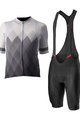 CASTELLI Kolesarski dres kratek rokav in kratke hlače - A TUTTA - antracit/črna/siva/bela