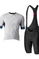 CASTELLI Kolesarski dres kratek rokav in kratke hlače - ENTRATA VI - črna/siva