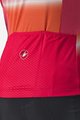 CASTELLI Kolesarski dres s kratkimi rokavi - DOLCE LADY - rdeča/oranžna