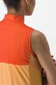 CASTELLI Kolesarski dres brez rokavov - VELOCISSIMA LADY - oranžna