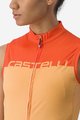 CASTELLI Kolesarski dres brez rokavov - VELOCISSIMA LADY - oranžna