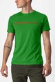 CASTELLI Kolesarska  majica s kratkimi rokavi - VENTAGLIO TEE - zelena
