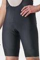 CASTELLI Kolesarske kratke hlače z naramnicami - ENTRATA 2 - črna