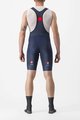 CASTELLI Kolesarske kratke hlače z naramnicami - ENTRATA 2 - modra