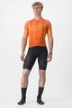 CASTELLI Kolesarski dres s kratkimi rokavi - CLIMBER'S 3.0 - oranžna