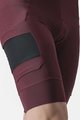 CASTELLI Kolesarske kratke hlače z naramnicami - UNLIMITED CARGO - bordo