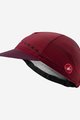 CASTELLI Kolesarska kapa - ROSSO CORSA - bordo