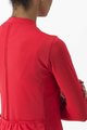 CASTELLI Kolesarski dres z dolgimi rokavi poletni - ANIMA 4 LADY - rdeča