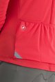 CASTELLI Kolesarski dres z dolgimi rokavi poletni - ANIMA 4 LADY - rdeča