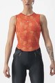 CASTELLI Kolesarska  majica brez rokavov - PRO MESH 4 W LADY - oranžna