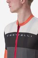 CASTELLI Kolesarski dres s kratkimi rokavi - SEZIONE - siva/črna/oranžna