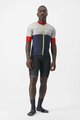 CASTELLI Kolesarski dres s kratkimi rokavi - SEZIONE - slonovina/modra/rdeča