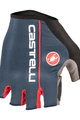 CASTELLI Kolesarske rokavice s kratkimi prsti - CIRCUITO - oranžna/modra