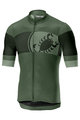 CASTELLI Kolesarski dres s kratkimi rokavi - RUOTA - zelena