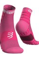 COMPRESSPORT Kolesarske klasične nogavice - TRAINING - rožnata