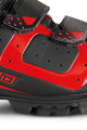 Kolesarski čevlji - CX-3-19 MTB NYLON - rdeča/črna