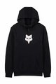 FOX Kolesarski pulover - FOX HEAD FLEECE PO - črna
