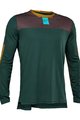 FOX Kolesarski dres z dolgimi rokavi zimski - DEFEND FOXHEAD - zelena