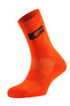 GAERNE Kolesarske klasične nogavice - PROFESSIONAL - oranžna/črna