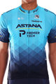 GIORDANA Kolesarski dres s kratkimi rokavi - ASTANA 2021 VERO PRO - turkizna