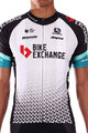 GIORDANA Kolesarski dres s kratkimi rokavi - BIKE EXCHANGE 2021 - bela/črna
