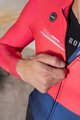 GOBIK Kolesarski dres z dolgimi rokavi zimski - SUPERCOBBLE - modra/rdeča