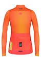 GOBIK Kolesarski dres z dolgimi rokavi zimski - COBBLE LADY - oranžna/rožnata
