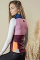 GOBIK Kolesarski dres z dolgimi rokavi zimski - COBBLE LADY - rožnata/slonovina/modra/bordo