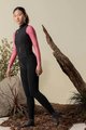 GOBIK Kolesarski dres z dolgimi rokavi zimski - COBBLE BLEND LADY - črna/slonovina/rožnata