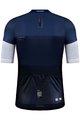 GOBIK Kolesarski dres s kratkimi rokavi - STARK RIBBON - bela/modra