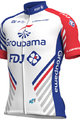 ALÉ Kolesarski dres s kratkimi rokavi - GROUPAMA FDJ 2018 - bela/modra/rdeča