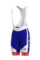 ALÉ Kolesarske kratke hlače z naramnicami - GROUPAMA FDJ 2020 - rdeča/modra/bela
